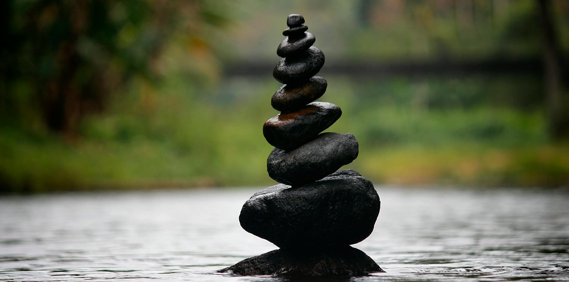 stones on the water