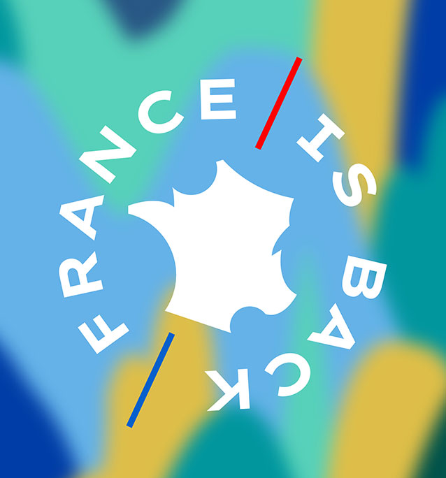 Logo France in back